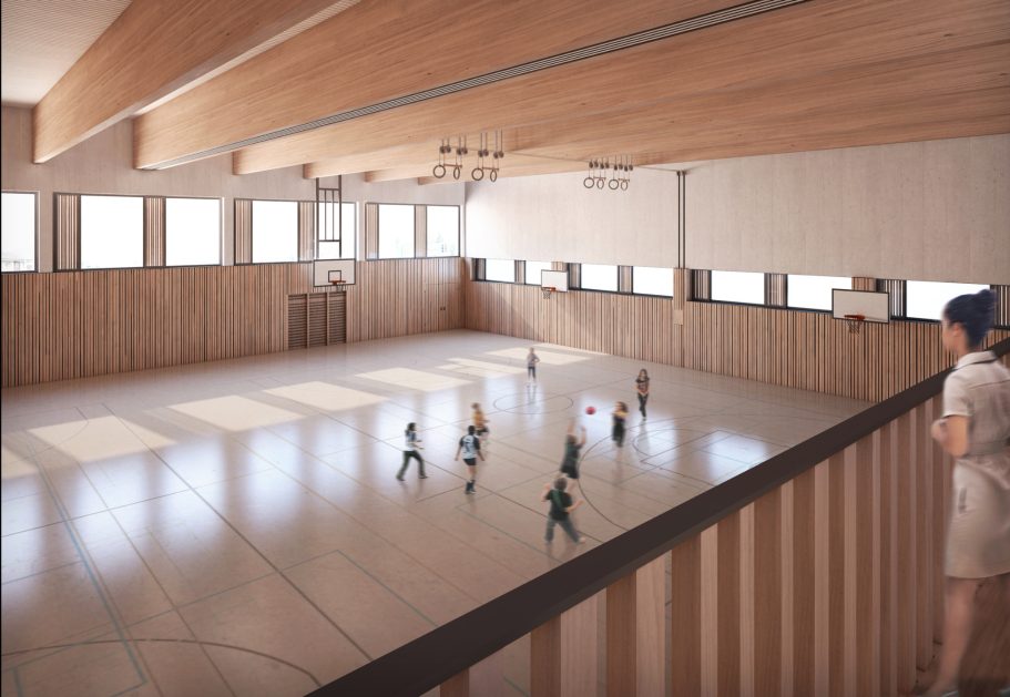 Schule und Turnhalle Schenkon - Hunkeler